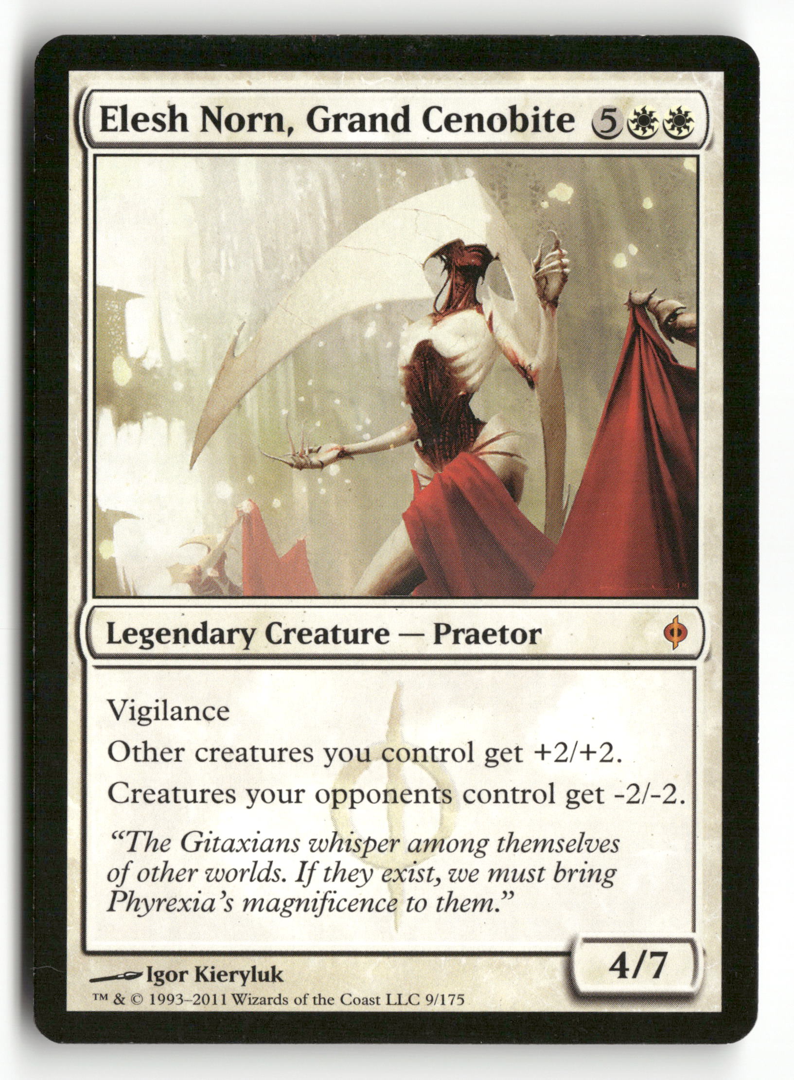 Magic The Gathering New Phyrexia 9 Elesh Norn, Grand Cenobite M NM
