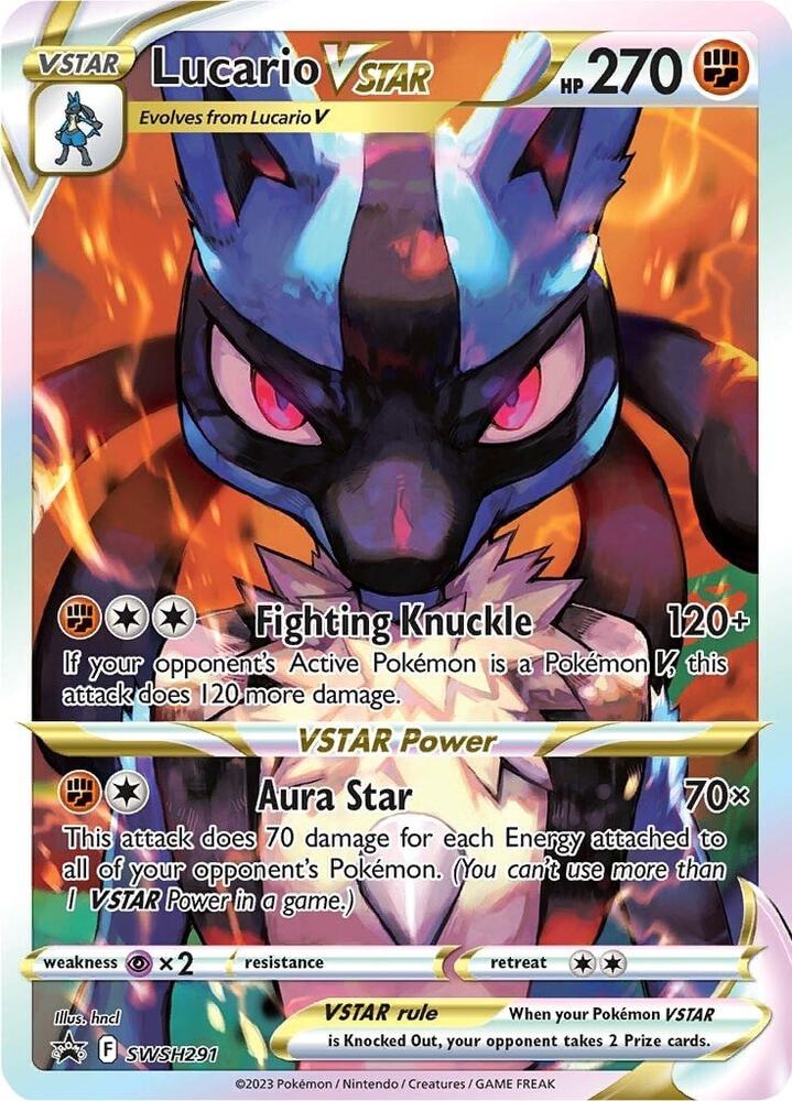 2019 Pokemon SWSH: Sword & Shield Promo Cards SWSH291 Lucario VSTAR - Promo