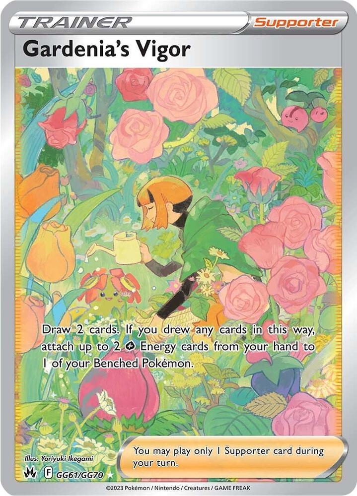 2023 Pokemon Crown Zenith: Galarian Gallery GG61/GG70 Gardenia's Vigor Ultra Rare