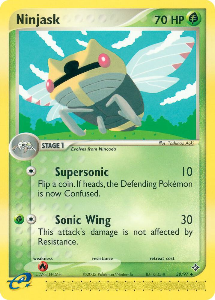 Ninjask 38/97 (Dragon)  - Reverse Holofoil