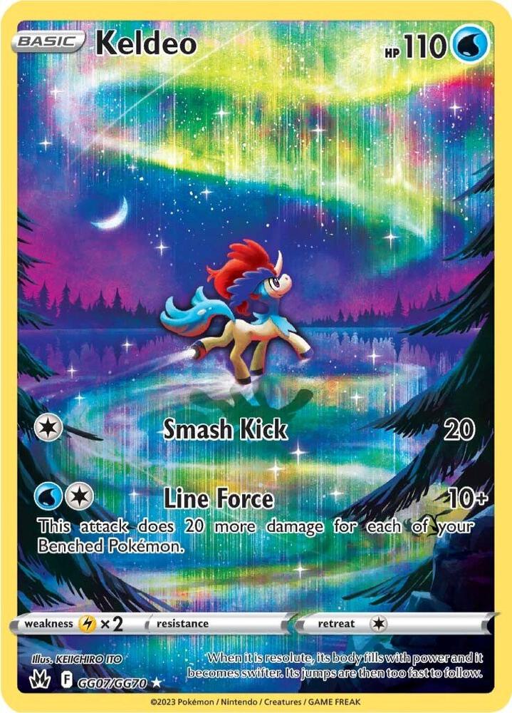 2023 Pokemon Crown Zenith: Galarian Gallery GG07/GG70 Keldeo Ultra Rare