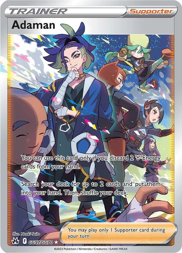 2023 Pokemon Crown Zenith: Galarian Gallery GG57/GG70 Adaman Ultra Rare