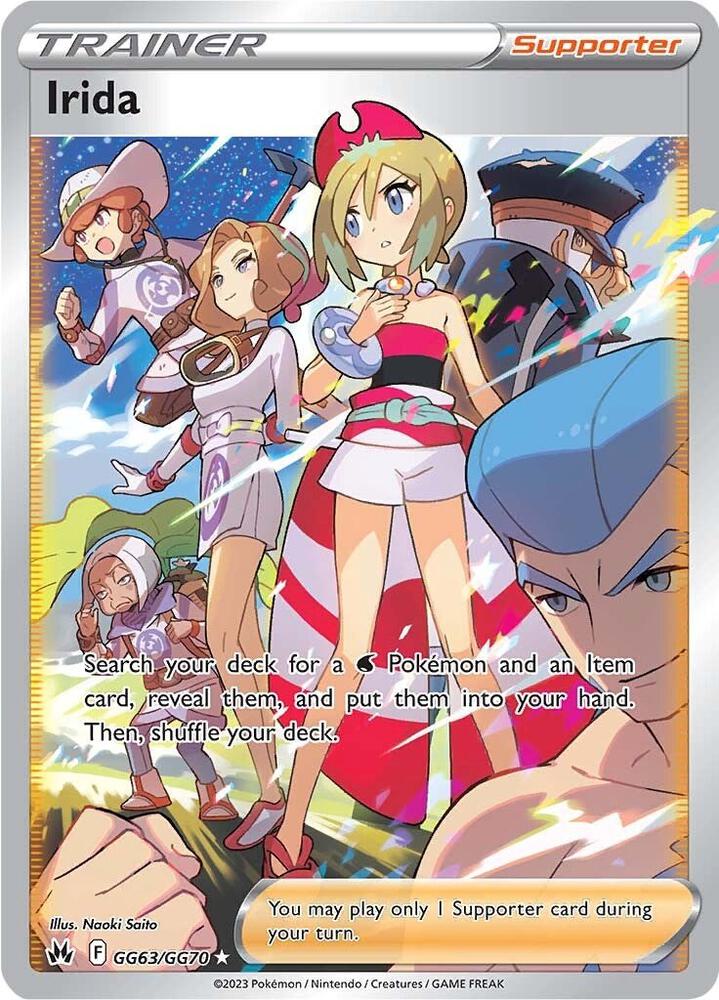 2023 Pokemon Crown Zenith: Galarian Gallery GG63/GG70 Irida Ultra Rare