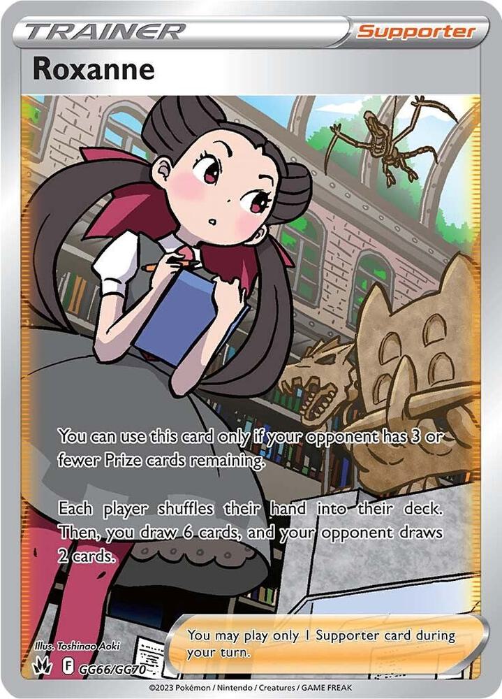 2023 Pokemon Crown Zenith: Galarian Gallery GG66/GG70 Roxanne Ultra Rare