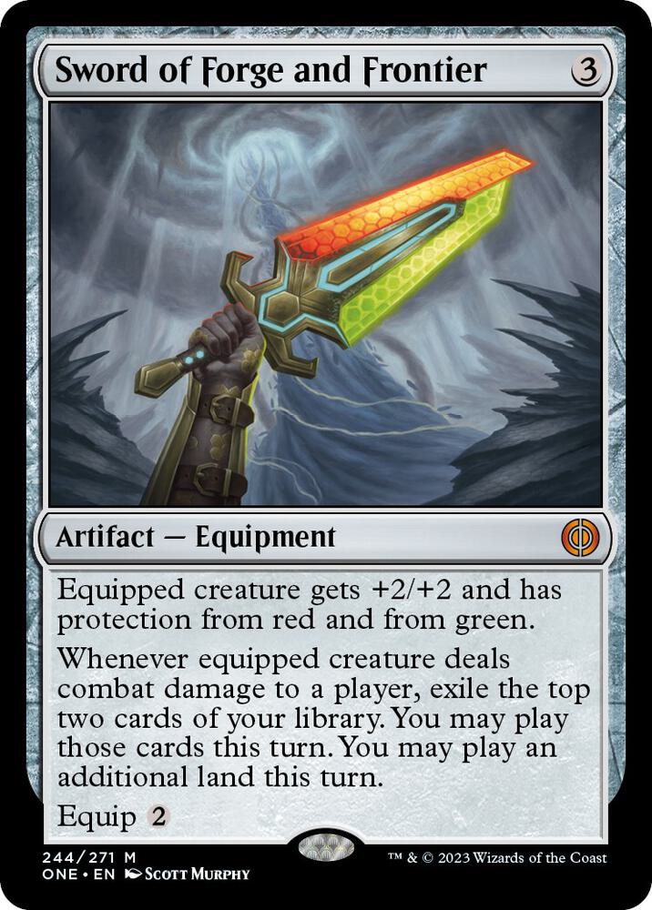 MTG Phyrexia: All Will Be One 244 Sword of Forge and Frontier M NM