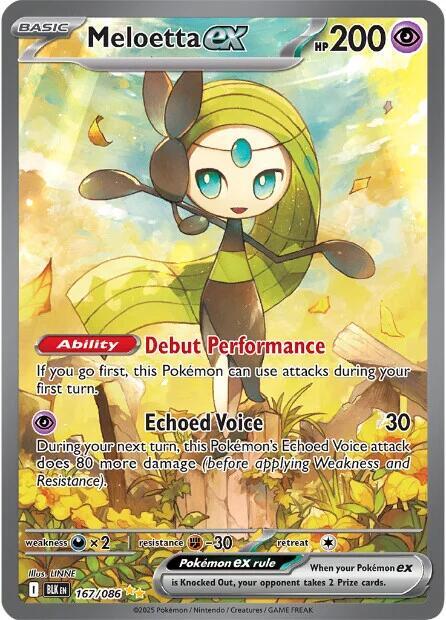 Meloetta ex 167/086 (SV: Black Bolt)  - Holofoil