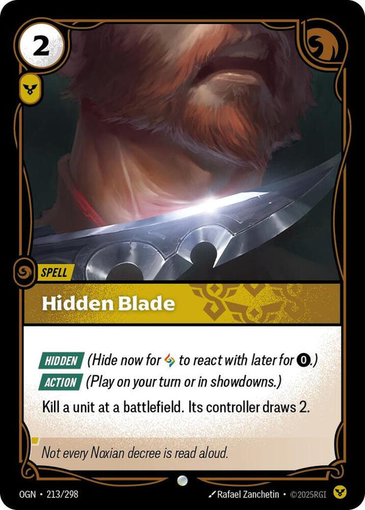 Hidden Blade 213/298 (Origins)  - Foil