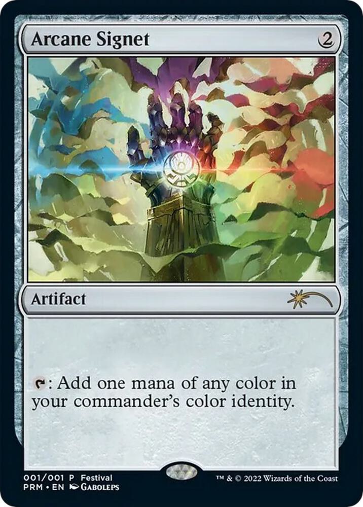 MTG MagicFest Cards 1 Arcane Signet P NM Foil