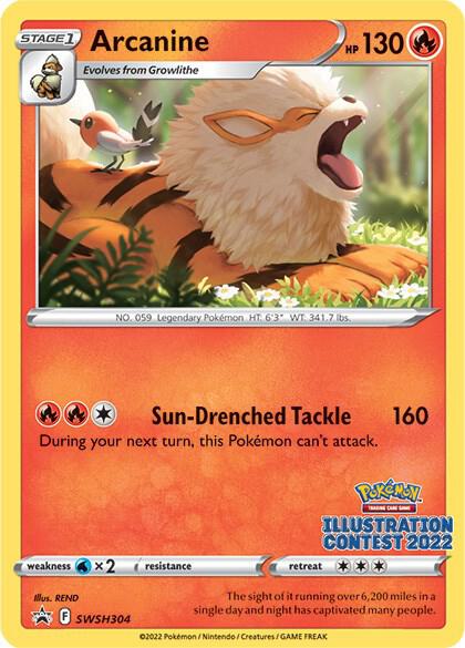 2019 Pokemon SWSH: Sword & Shield Promo Cards SWSH304 Arcanine Promo