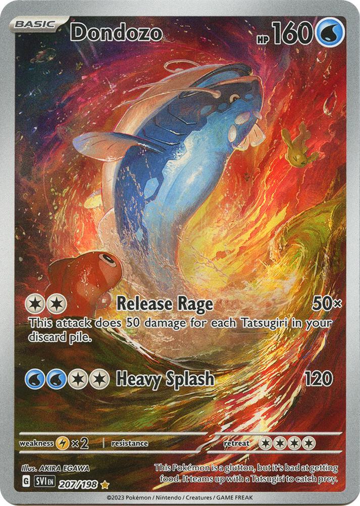 2023 Pokemon SV01: Scarlet & Violet Base Set Dondozo - 207/198 Illustration Rare