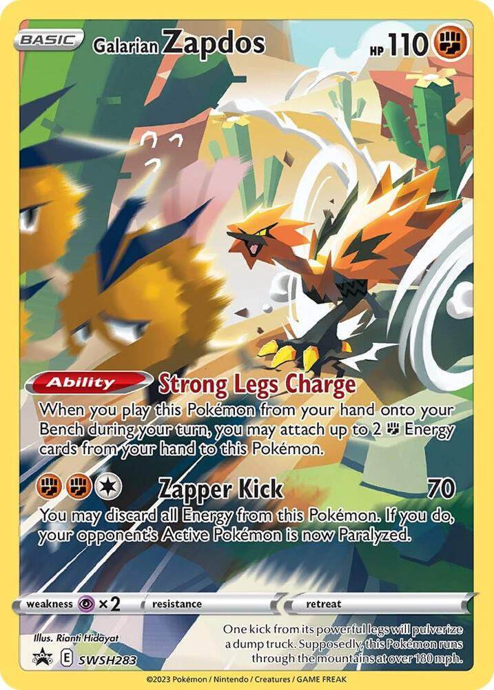 2019 Pokemon SWSH: Sword & Shield Promo Cards SWSH283 Galarian Zapdos - Promo