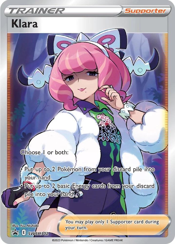 2019 Pokemon SWSH: Sword & Shield Promo Cards SWSH302 Klara (Full Art)