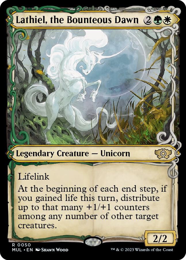 Lathiel, the Bounteous Dawn 50/65 (March of the Machine: Multiverse Legends)  - Showcase Foil