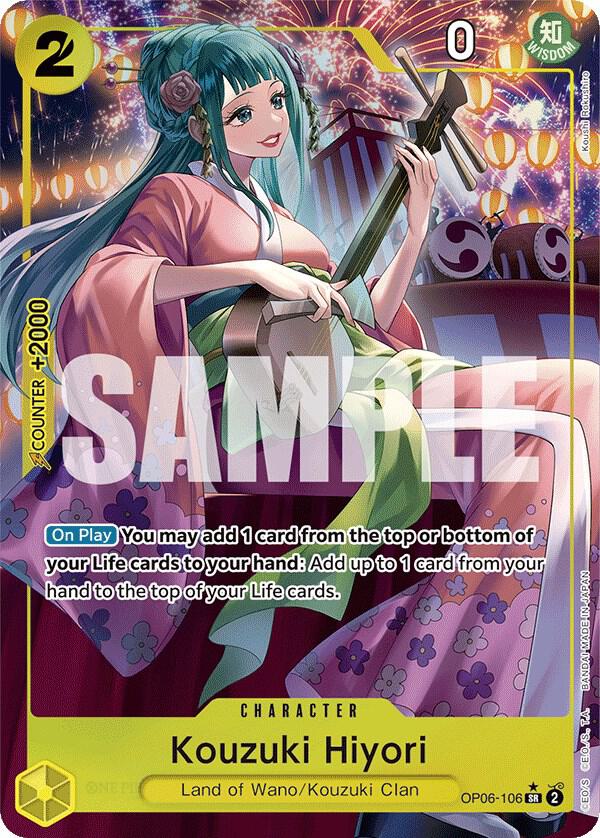 Kouzuki Hiyori OP06-106 (Wings of the Captain)  - Alternate Art Foil