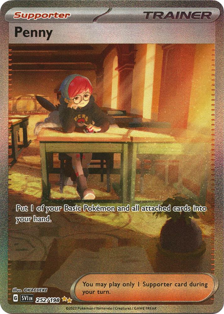 2023 Pokemon SV01: Scarlet & Violet Base Set Penny - 252/198 SIR
