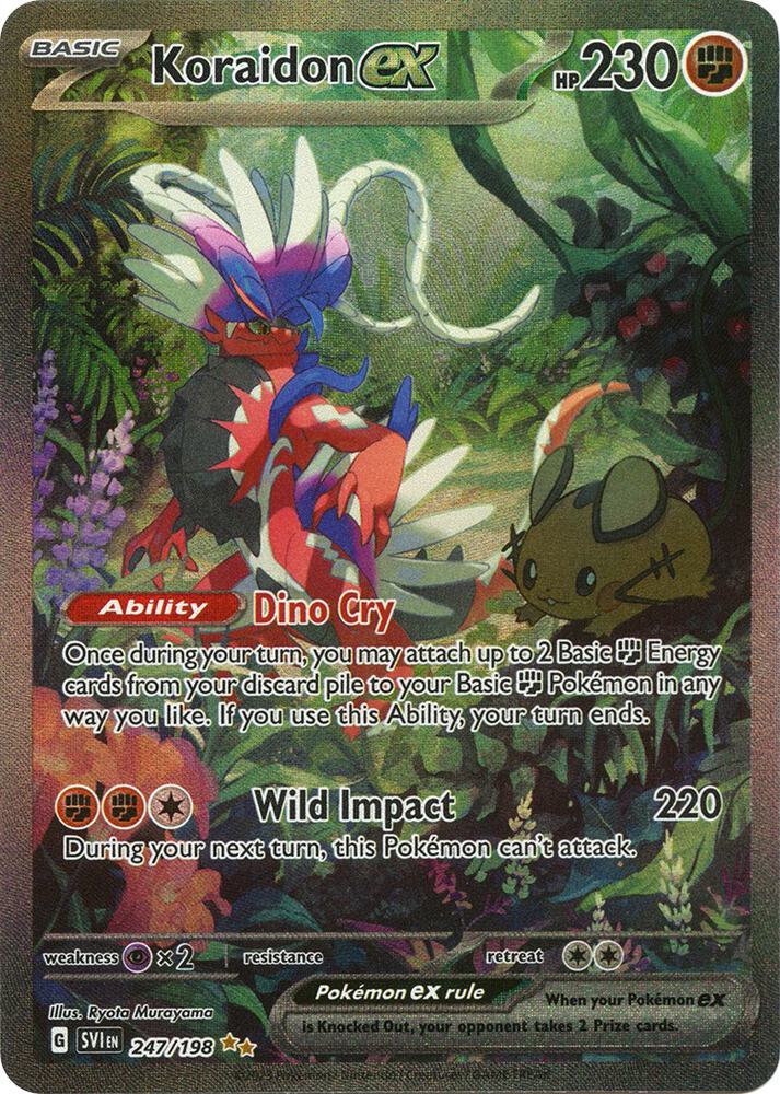 2023 Pokemon SV01: Scarlet & Violet Base Set Koraidon ex - 247/198 SIR