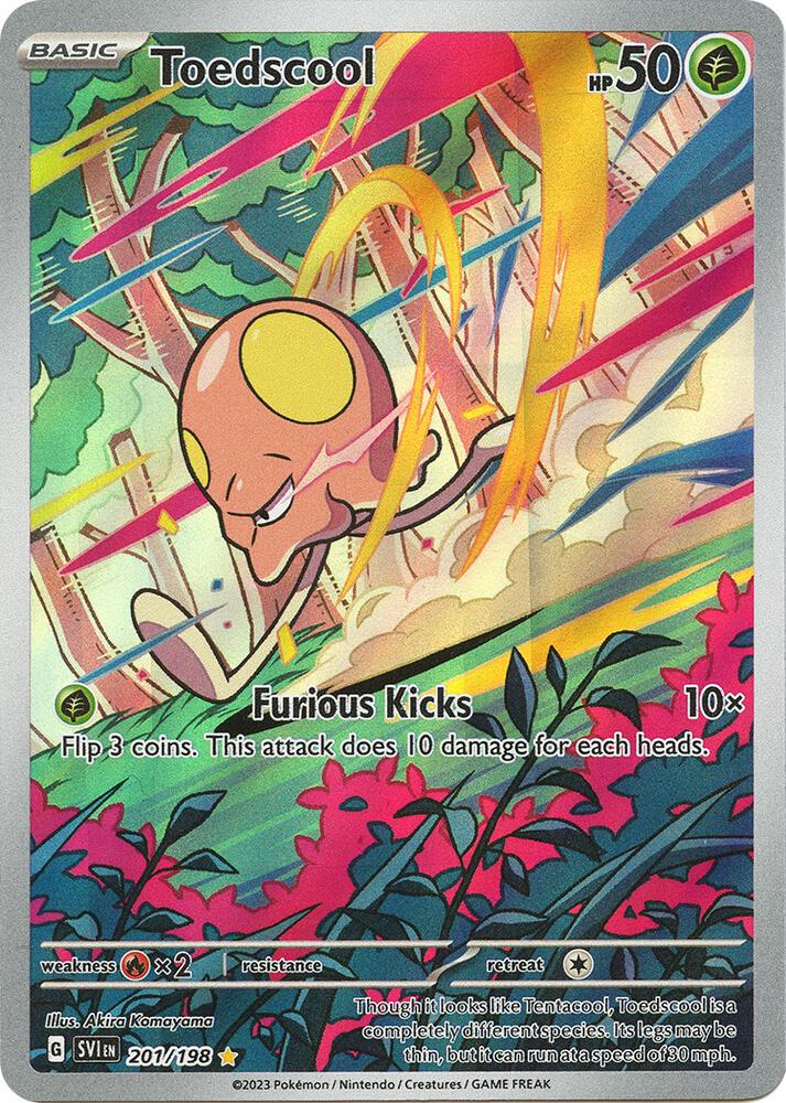 2023 Pokemon SV01: Scarlet & Violet Base Set Toedscool - 201/198 IR