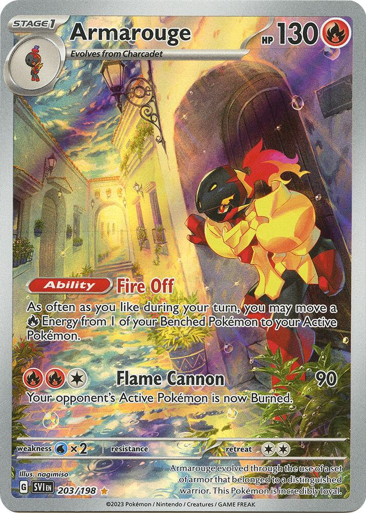 2023 Pokemon SV01: Scarlet & Violet Base Set Armarouge - 203/198 IR