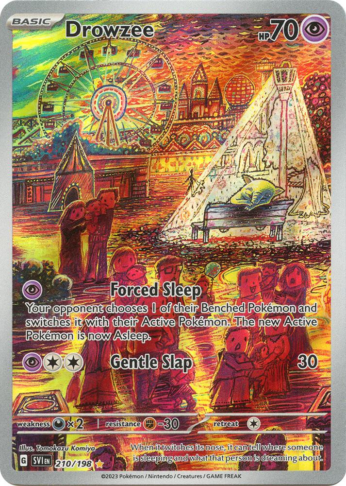 2023 Pokemon SV01: Scarlet & Violet Base Set Drowzee - 210/198 Illustration Rare