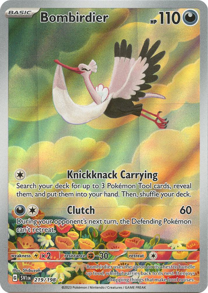 2023 Pokemon SV01: Scarlet & Violet Base Set Bombirdier - 219/198 IR