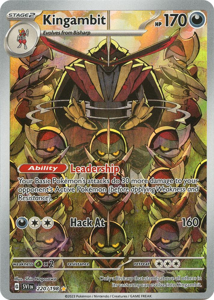 2023 Pokemon SV01: Scarlet & Violet Base Set Kingambit - 220/198 IR