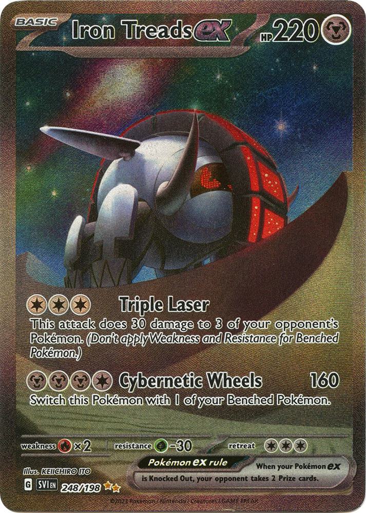 2023 Pokemon SV01: Scarlet & Violet Base Set Iron Treads ex - 248/198 SIR