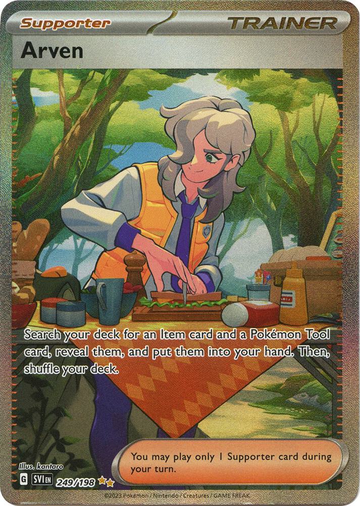 2023 Pokemon SV01: Scarlet & Violet Base Set Arven - 249/198 Special IR