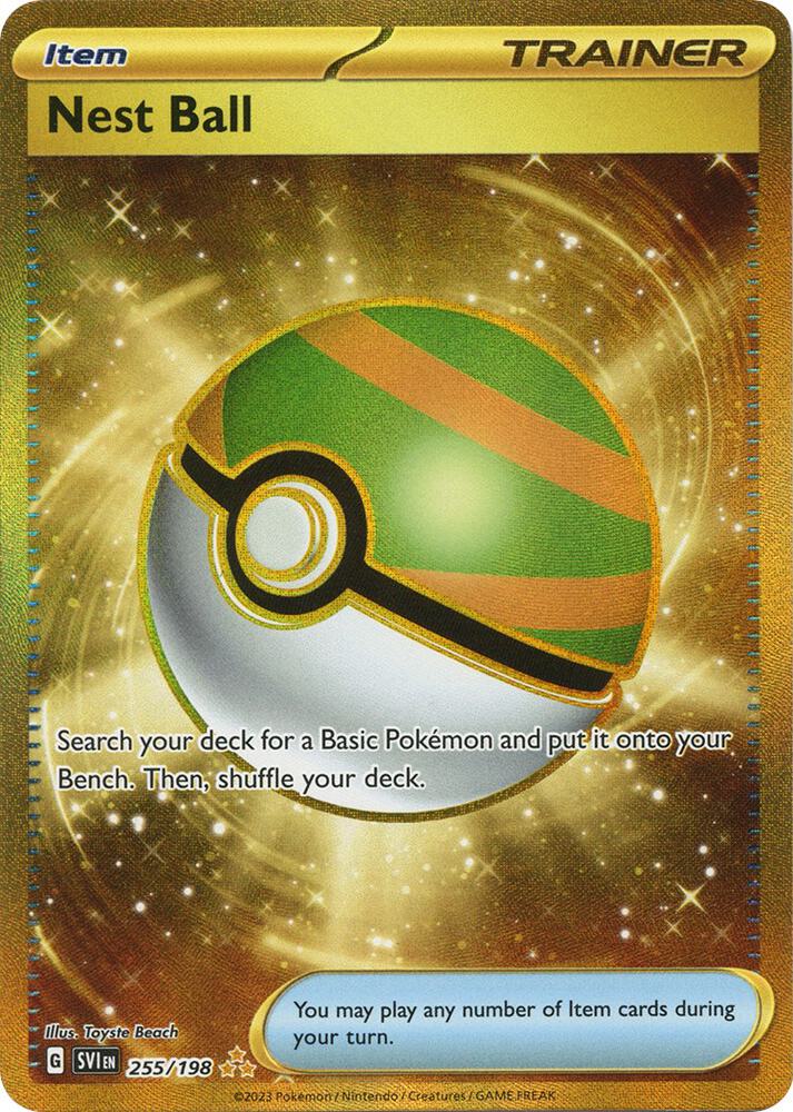 2023 Pokemon SV01: Scarlet & Violet Base Set Nest Ball - 255/198 Hyper Rare