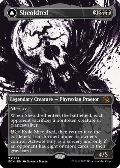 MTG March of the Machine 297 Sheoldred (Showcase) M NM
