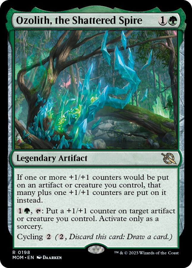 MTG March of the Machine 198 Ozolith, the Shattered Spire R NM