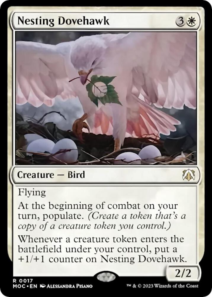 MTG Commander: March of the Machine 17 Nesting Dovehawk R NM