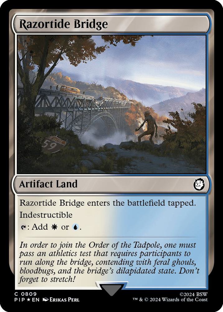 Razortide Bridge 809/326 (Universes Beyond: Fallout)  - Surge Foil