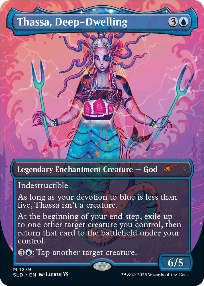MTG Secret Lair Drop Series 1279 Thassa, Deep-Dwelling M NM Foil