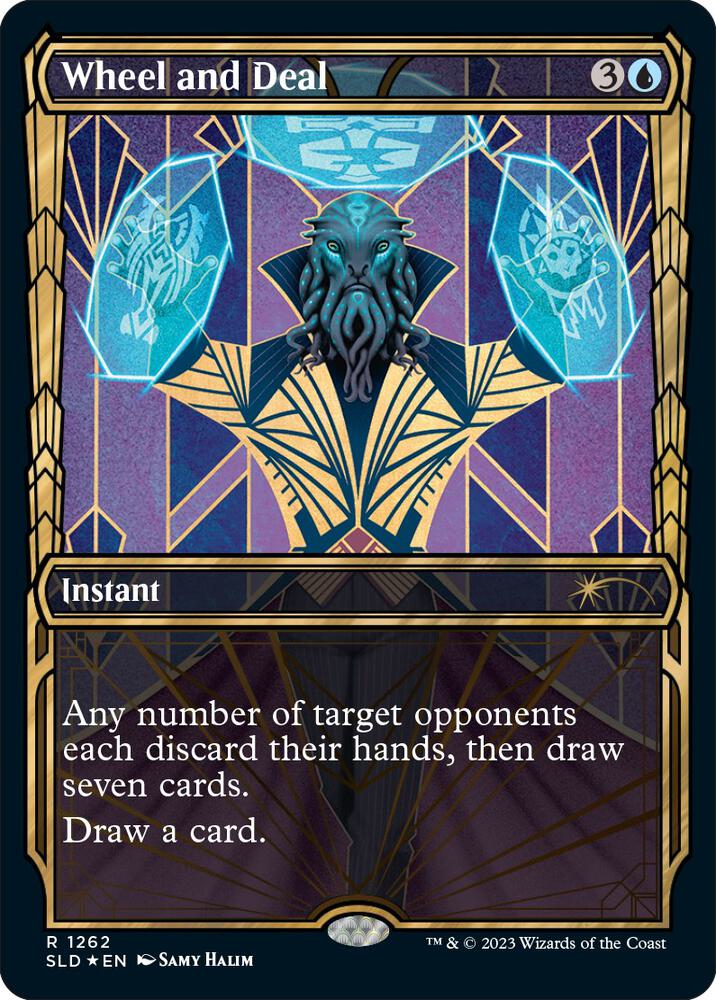 MTG Secret Lair Drop Series 1262 Wheel and Deal (Halo Foil) R NM Foil