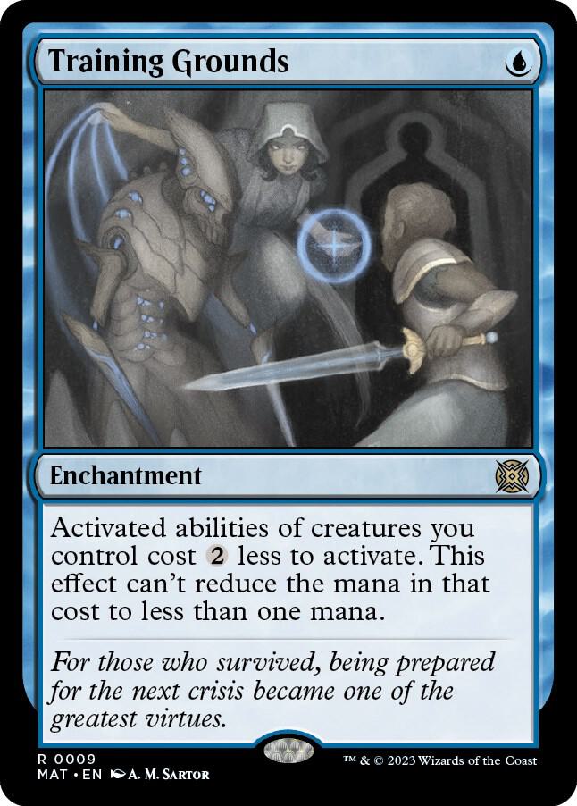 MTG March of the Machine: The Aftermath 9 Training Grounds R NM Foil