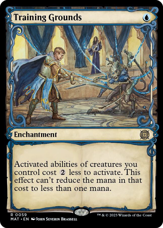 MTG March of the Machine: The Aftermath 59 Training Grounds (Showcase) R NM Foil