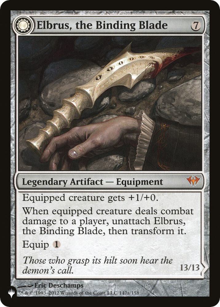 MTG The List Reprints 147 Elbrus, the Binding Blade M NM