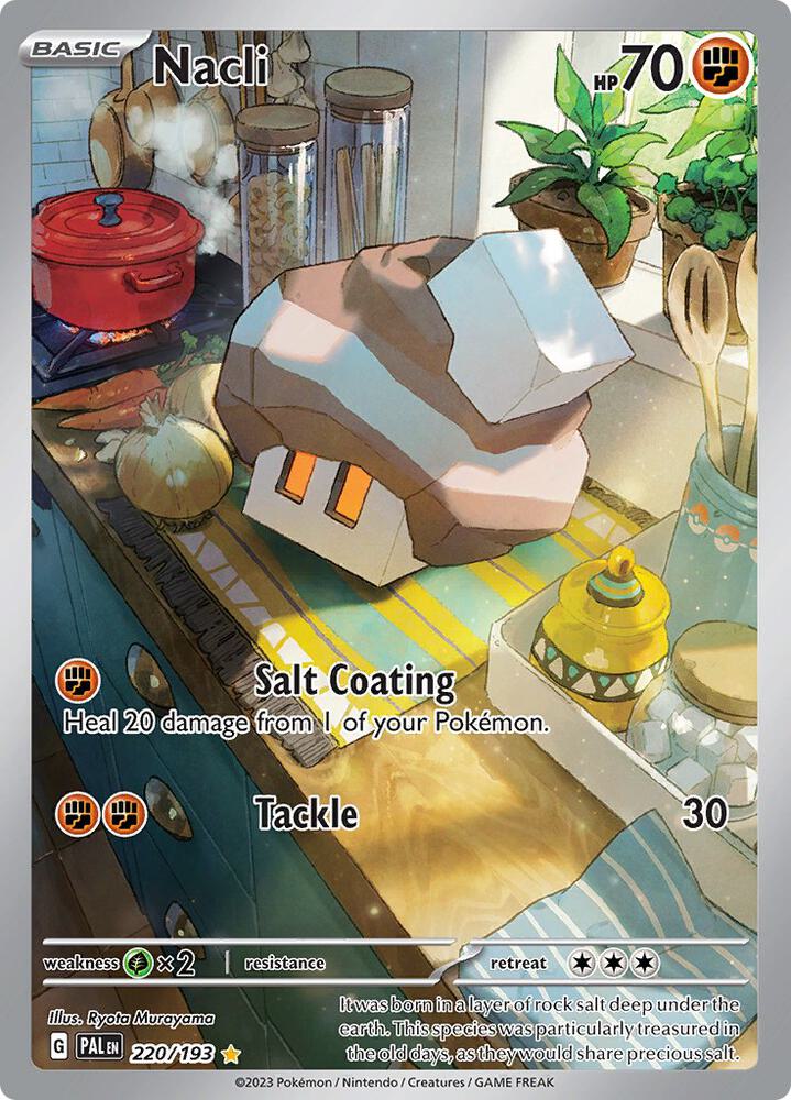 2023 Pokemon SV02: Paldea Evolved Nacli - 220/193 Illustration Rare