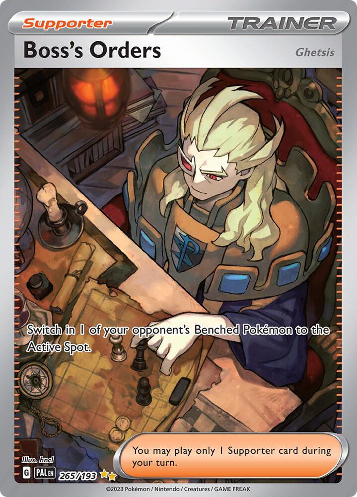 2023 Pokemon SV02: Paldea Evolved Boss's Orders - 265/193 SIR