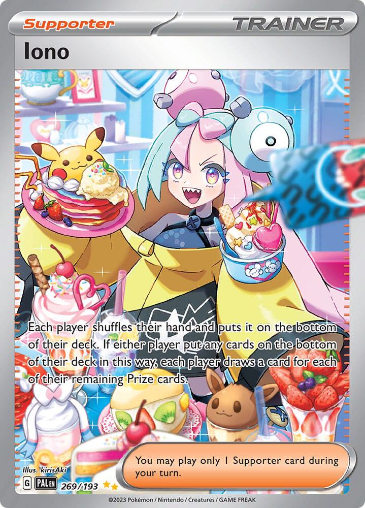 2023 Pokemon SV02: Paldea Evolved Iono - 269/193 Special Illustration Rare