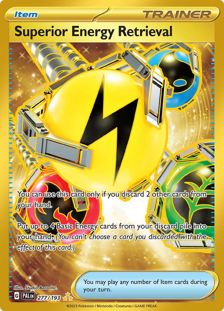 2023 Pokemon SV02: Paldea Evolved Superior Energy Retrieval - 277/193 Hyper Rare