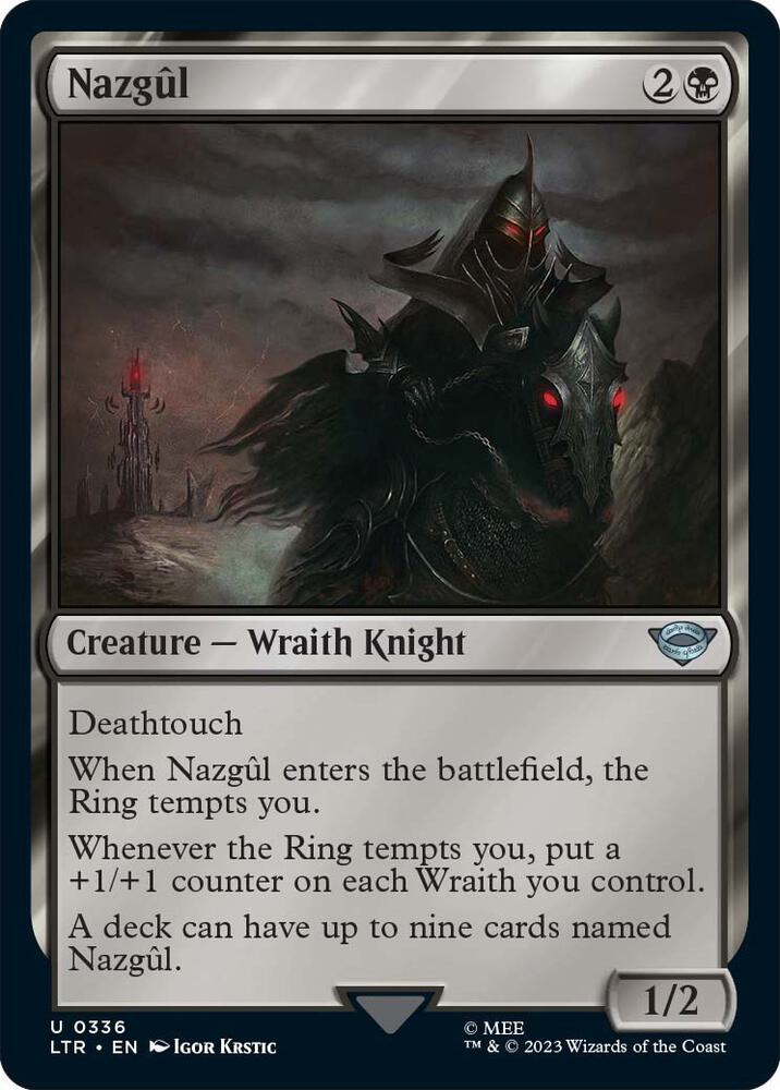 MTG Universes Beyond: The Lord of the Rings: Tales of Middle-earth 336 Nazgul () U NM Foil