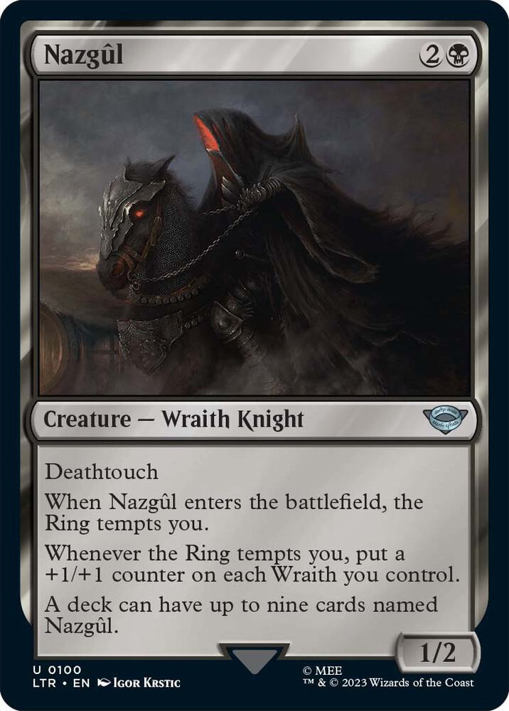 MTG Universes Beyond: The Lord of the Rings: Tales of Middle-earth 100 Nazgul () U NM