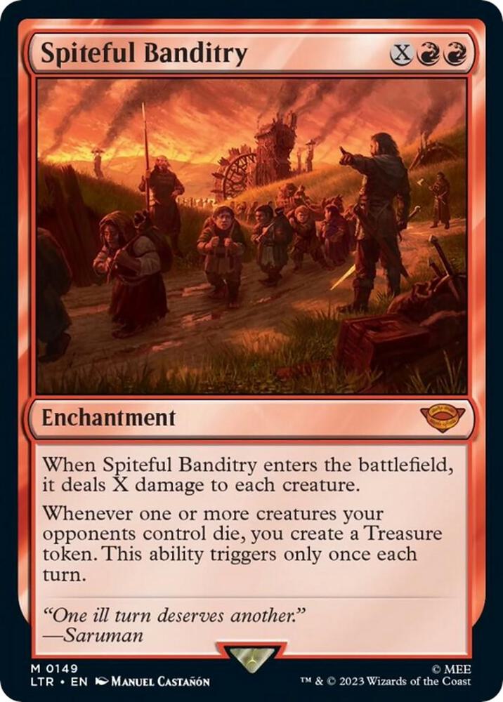 MTG Universes Beyond: The Lord of the Rings: Tales of Middle-earth 149 Spiteful Banditry M NM