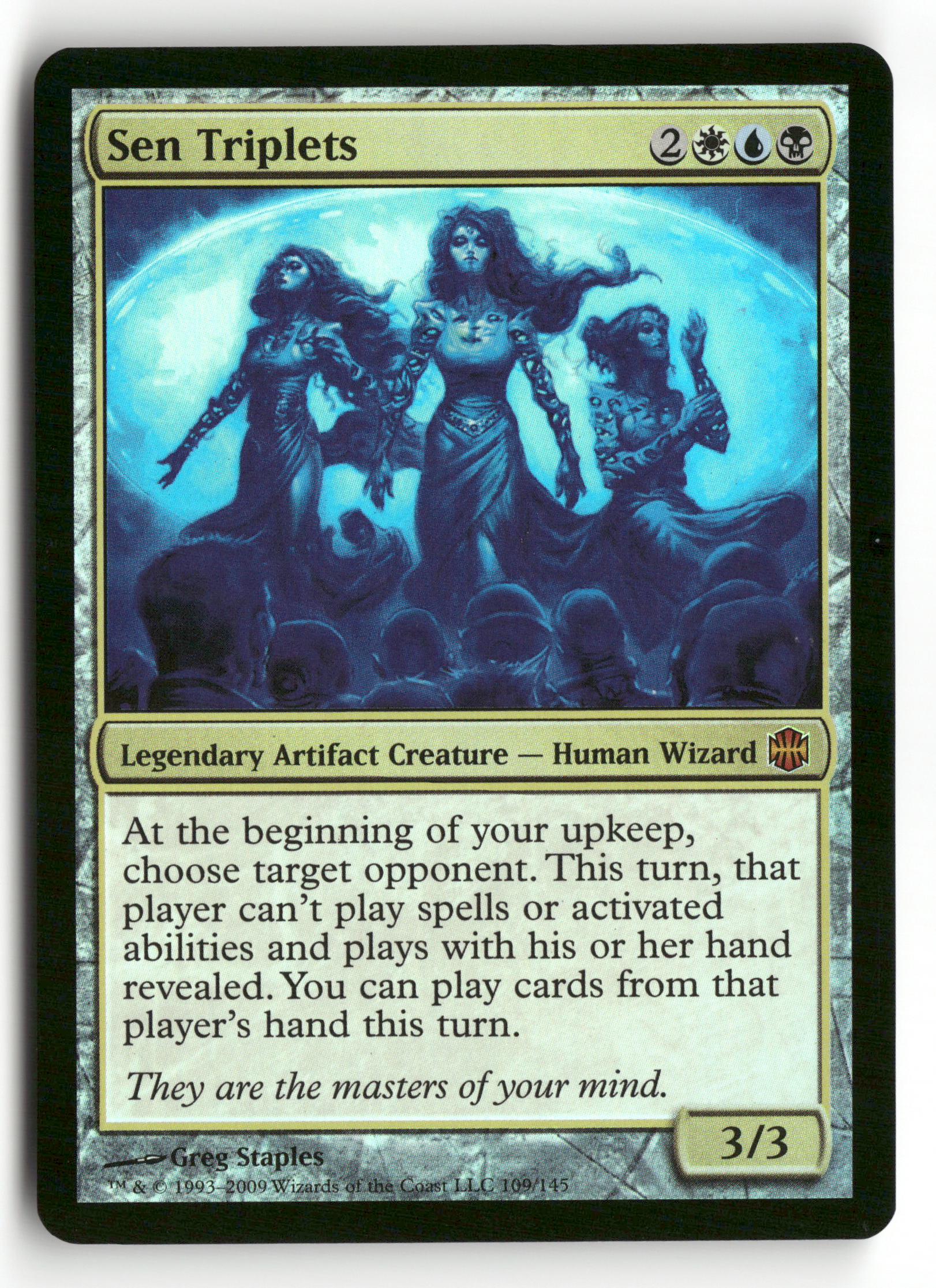 Magic The Gathering Alara Reborn 109 Sen Triplets M Foil NM