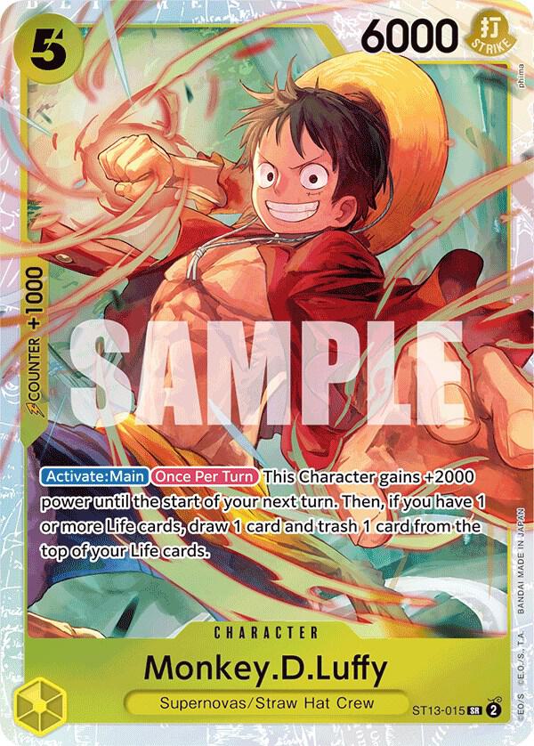 Monkey.D.Luffy ST13-015 (Ultra Deck: The Three Brothers)  - Foil
