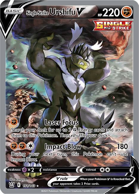 Single Strike Urshifu V 151/163 (SWSH05: Battle Styles)  - Holofoil