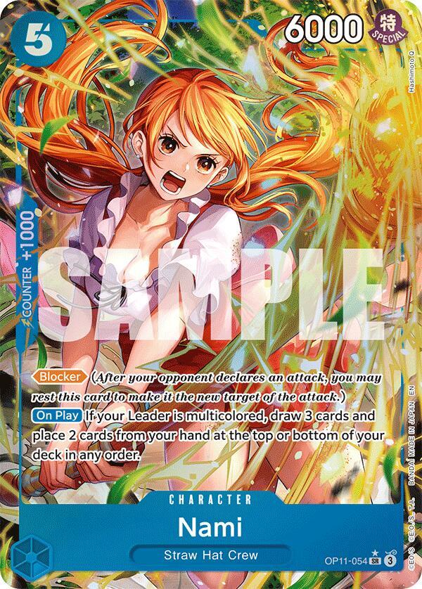 Nami OP11-054 (A Fist of Divine Speed)  - Alternate Art Foil