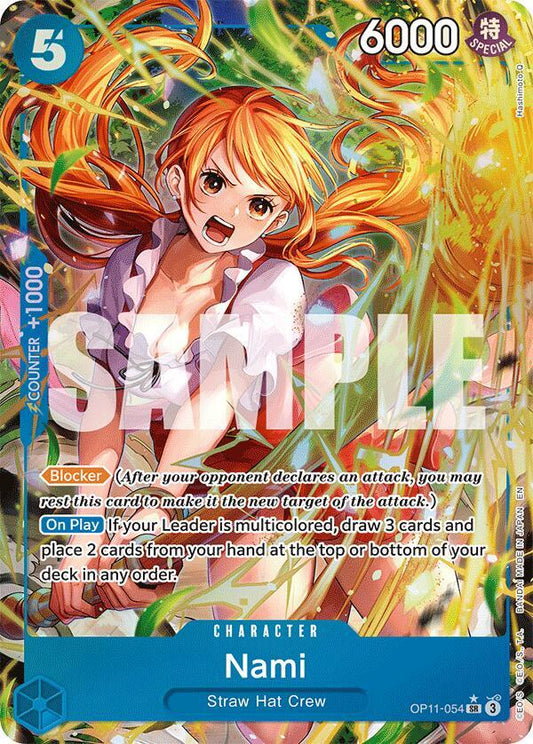Nami OP11-054 (A Fist of Divine Speed)  - Alternate Art Foil