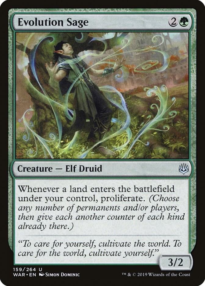 Evolution Sage 159/264 (War of the Spark)  - Foil